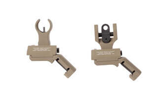 The Troy Industries offset folding battle sights set feature an HK front and round rear